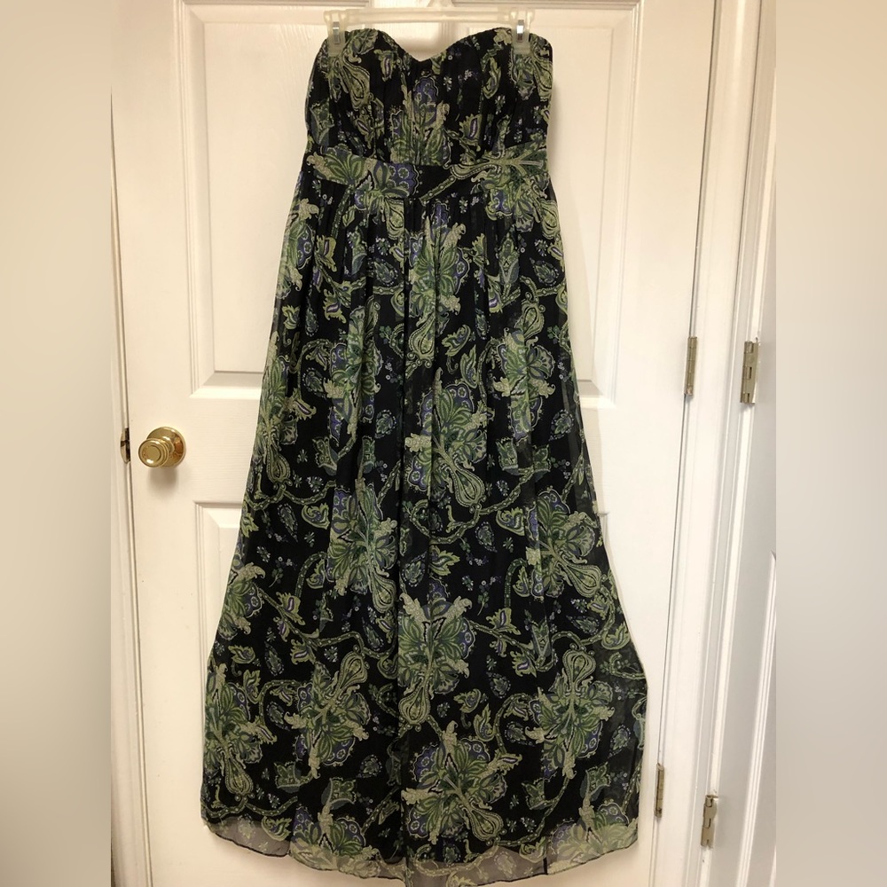Gianni Bini Strapless Silk Maxi Dress - Picture 2 of 16